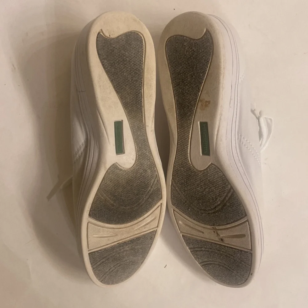 GRASSHOPPERS by KEDS White Cotton Twill Lace Up Sneakers Size 8 EUC lcsr